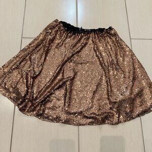 Sequin Bronze Skirt